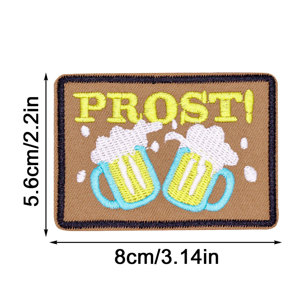 Wholesale Flower cloth patch no-sew German epaulette patch